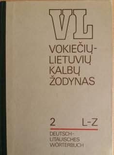 Vokiečių-lietuvių kalbų žodynas 2 tomas