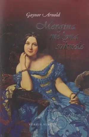 Mergina mėlyna suknele