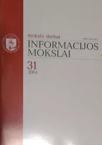 Mokslo darbai. Informacijos mokslai. Nr.31