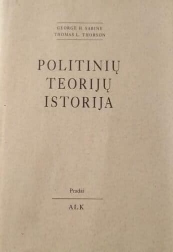Politinių teorijų istorija