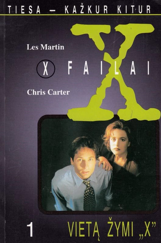 X failai 1. Vietą žymi „X“